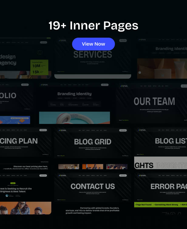 Cruv - Creative Agency & Portfolio WordPress Theme