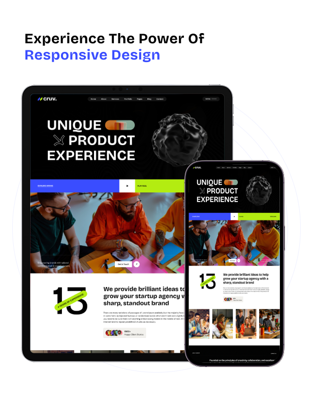 Cruv - Creative Agency & Portfolio WordPress Theme