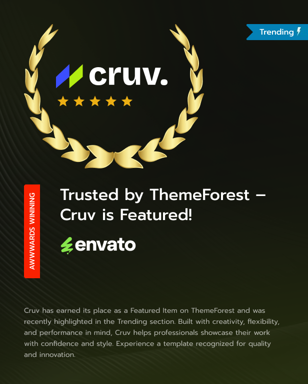Cruv - Creative Agency & Portfolio WordPress Theme