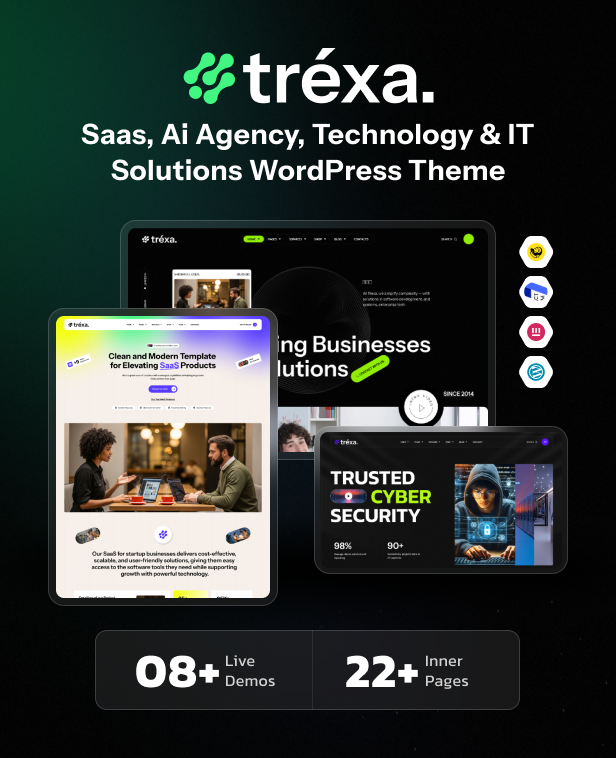 Trexa- Saas, Ai Agency, Technology & IT Solutions WordPress Theme